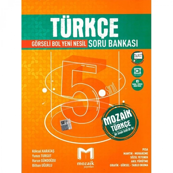 MOZAİK YAYINLARI 5. SINIF TÜRKÇE SORU BANKASI