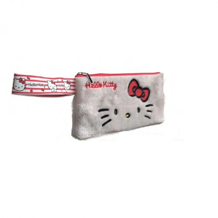 TMN 607379 HELLO KITTY TEK BÖLMELİ KALEM (EL) ÇANTASI 3012 BEYAZ