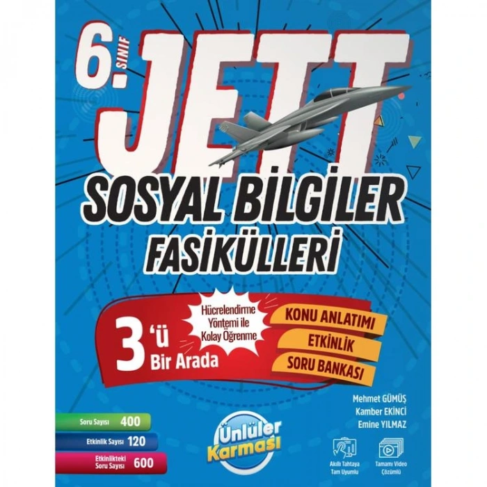 ÜNLÜLER KARMASI 6. SINIF JETT SOSYAL BİLGİLER FASİKÜLLERİ