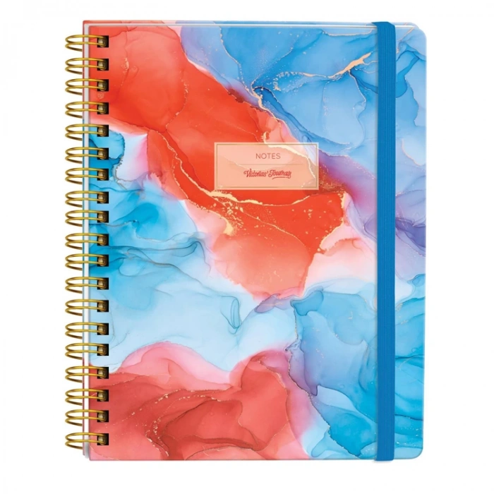 VICTORIAS JOURNALS 0057 NOTES 17x24cm SPİRALLİ SERT KAPAK 90gr. 96YP. NOKTALI DEFTER