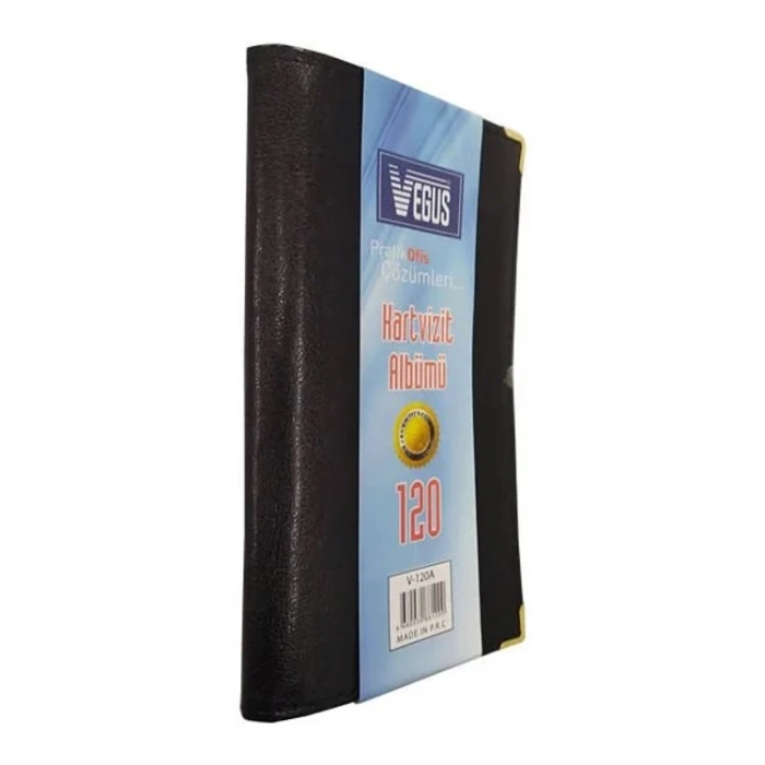 VEGUS V-120A KARTVİZİT ALBÜMÜ SUNİ DERİ 120Lİ