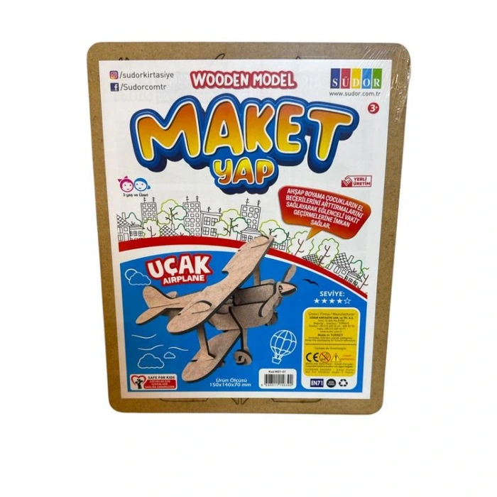 SÜDOR MD1-01 AHŞAP MAKET UÇAK