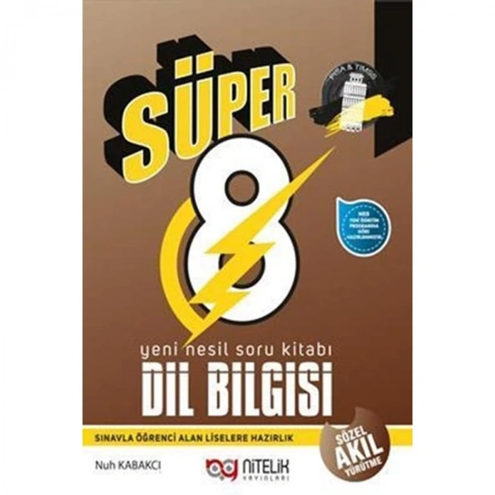 NİTELİK 8.SINIF  NESİL SÜPER DİL BİLGİSİ SORU KİTABI