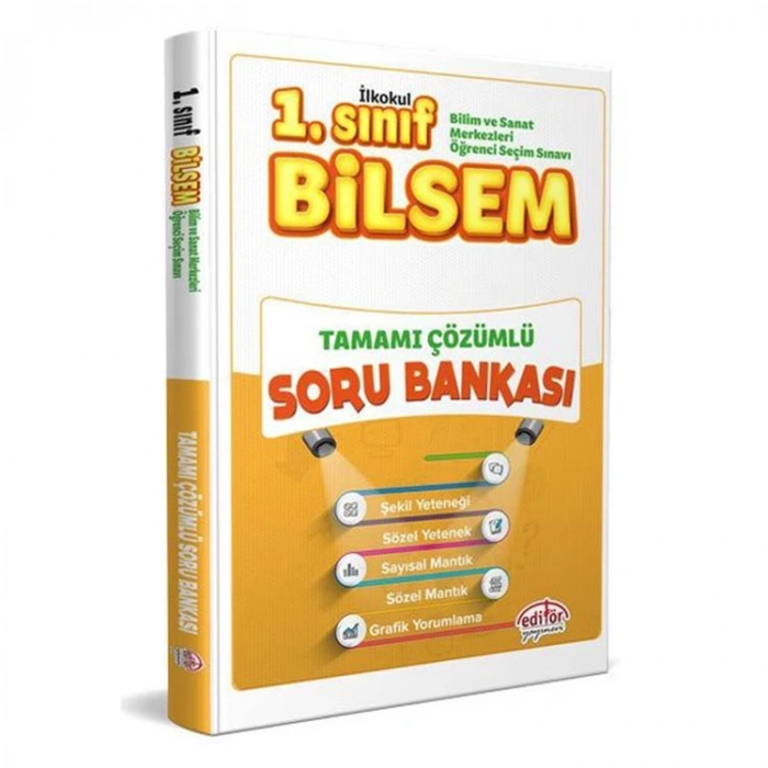 EDİTÖR 1. SINIF BİLSEM ÇÖZÜMLÜ SORU BANKASI