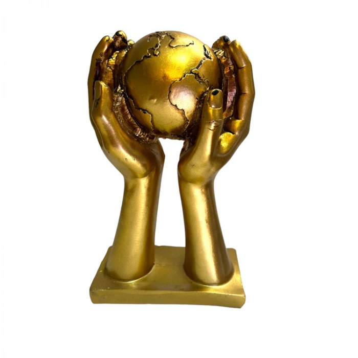 KEMBS HEDİYELİK BİBLO DÜNYAYI TUTAN EL ALTIN  680