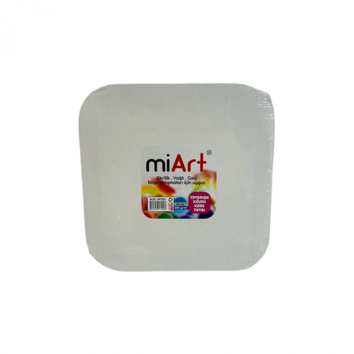 MİART MYKT20 YUVARLAK KÖŞELİ KARE TUVAL 20 CM