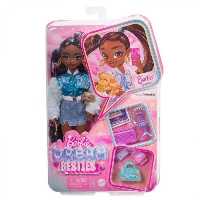 BARBIE HYC22 DREAM BESTIES ANA KARAKTER BEBEKLERİ BROOKLYN