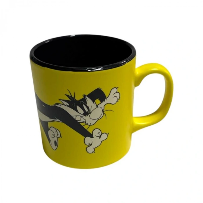 MACMUG 382577 LOONEY TUNES SYLVESTER&TWEETY SARI SERAMİK KUPA