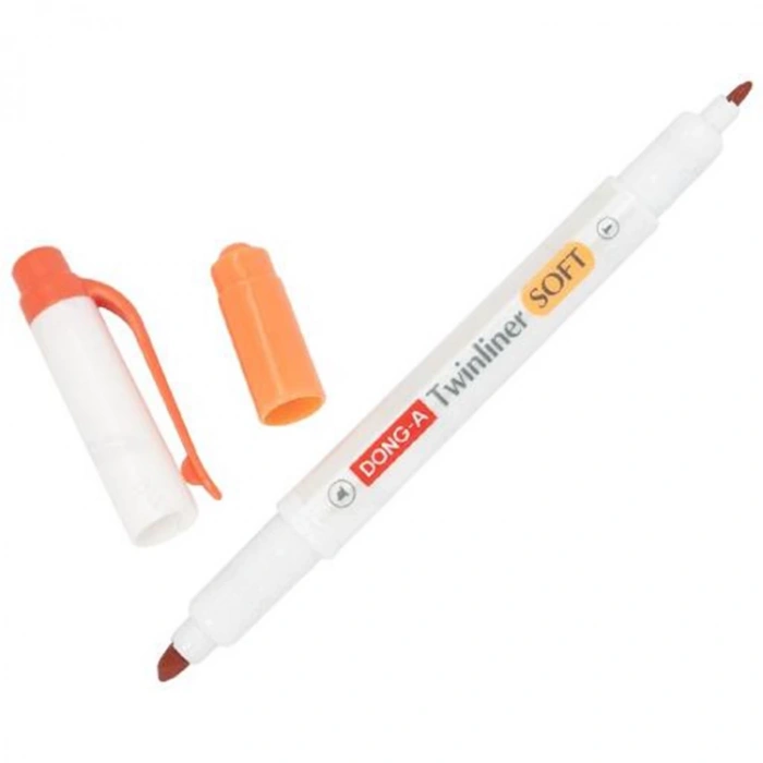 DONG-A TWINLINER SOFT FOSFORLU KALEM SARI TURUNCU NO:08