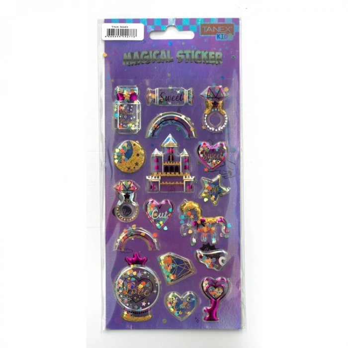 TANEX TNX-5043 MAGICAL PUFFY ETİKET SERİ 10 - 1 ADET