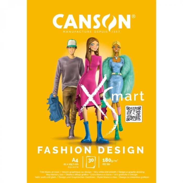 CANSON FASHION DESIGN A4 180 GR 30 YP. ÇİZİM DEFTERİ