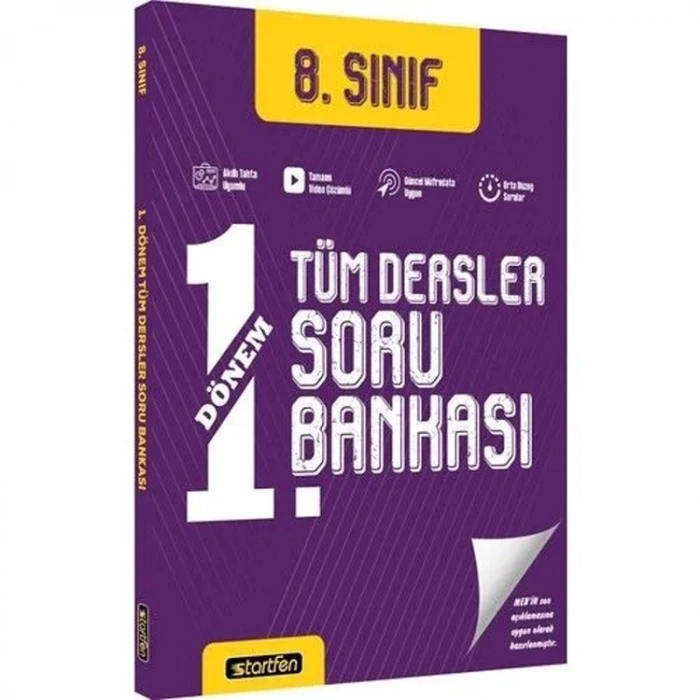 STARTFEN 8. SINIF 1. DÖNEM TÜM DERSLER SORU BANKASI
