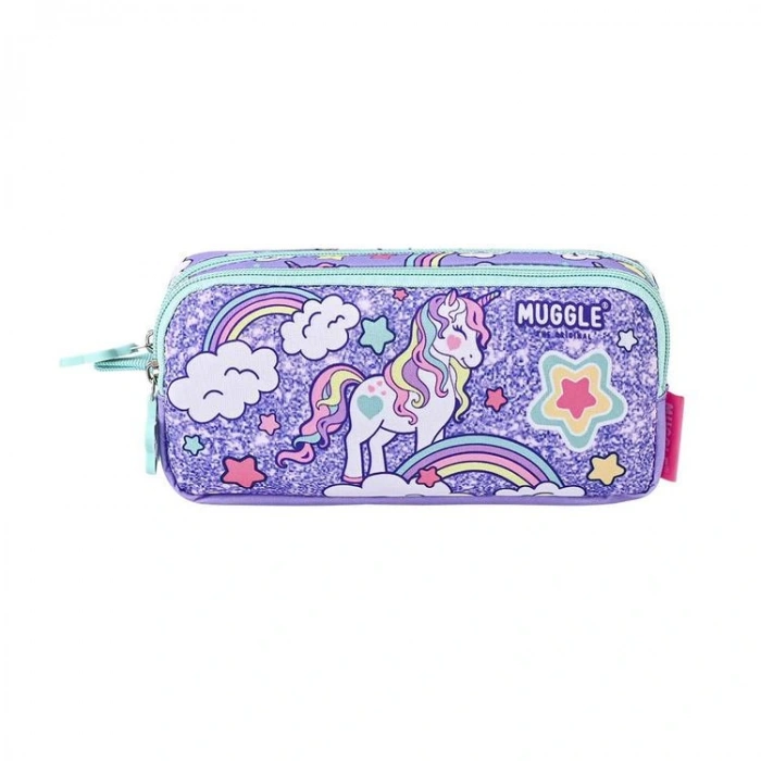 MUGGLE MU-5722 UNICORN  2 BÖLMELİ KALEM ÇANTASI
