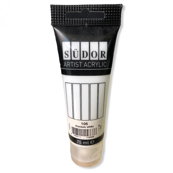 SÜDOR MA075-105 AKRİLİK BOYA 75 ML TİTAN BEYAZ