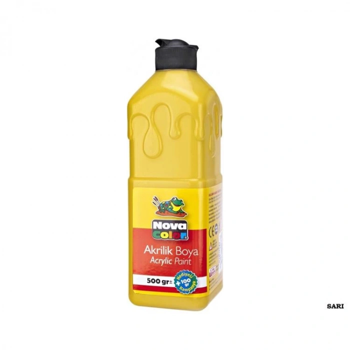 NOVA COLOR NC-381 AKRİLİK BOYA 500gr. SARI