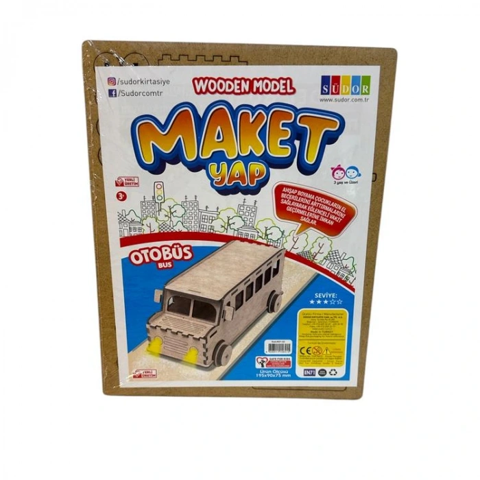 SÜDOR MD1-03 AHŞAP MAKET OTOBÜS