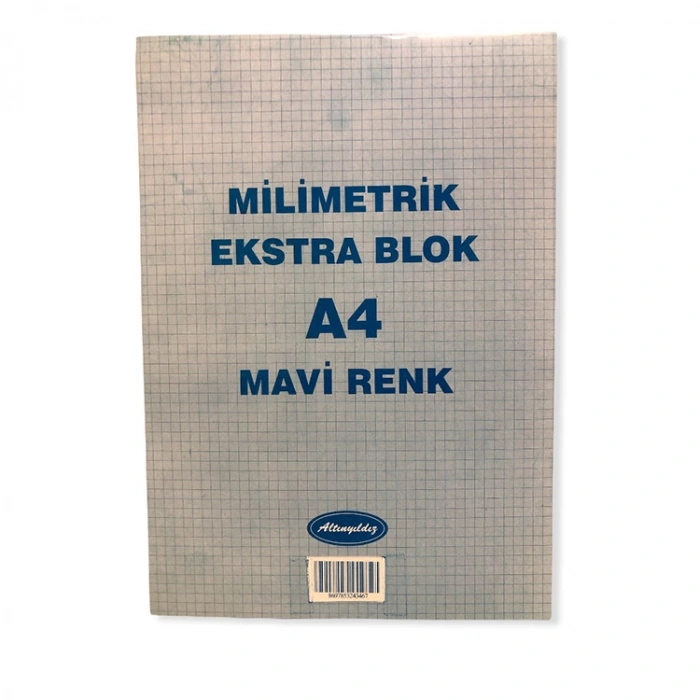 ALTINYILDIZ MİLİMETRİK EKSTRA BLOK A4 MAVİ 30 YP.