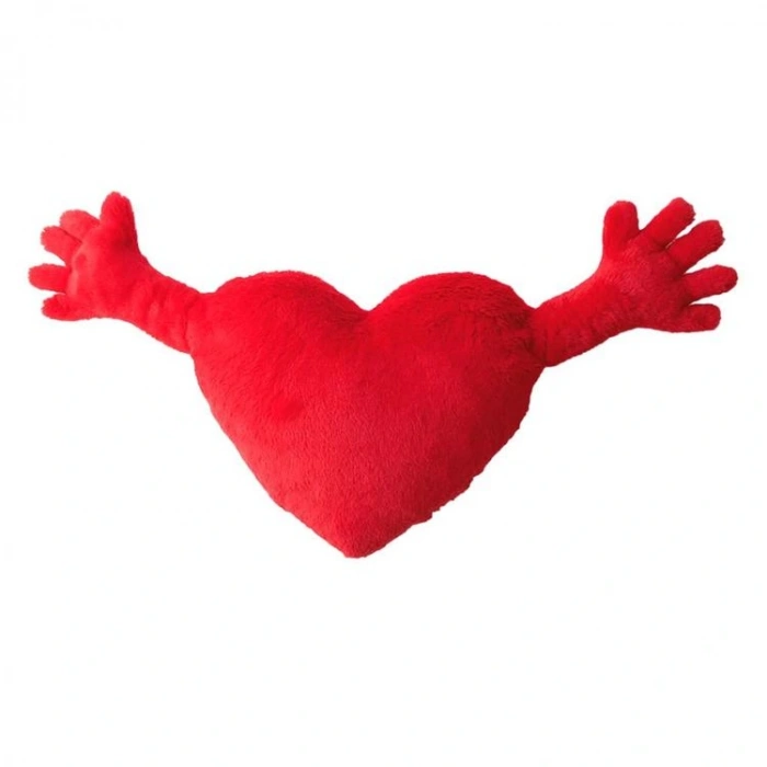 MOONTOYS PELUŞ ELLİ KALP YASTIK 40 CM.