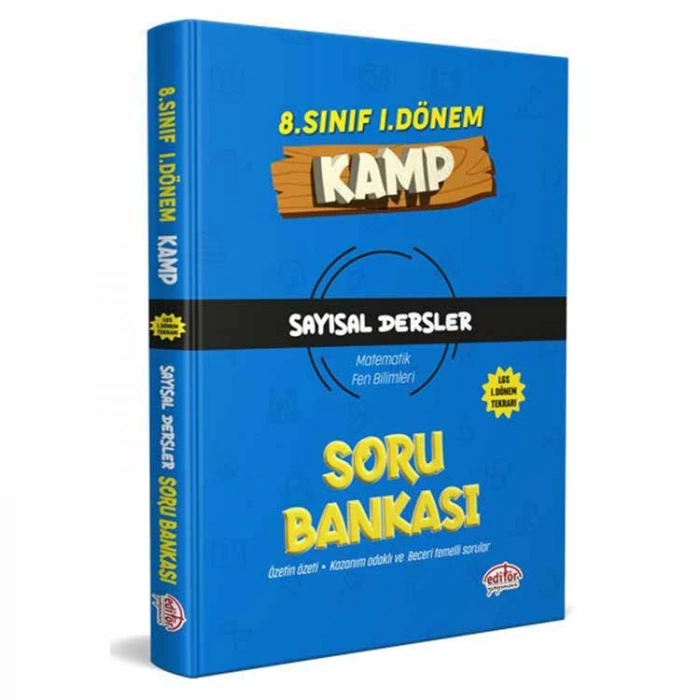 EDİTÖR 8. SINIF 1. DÖNEM KAMP SAYISAL DERSLER SORU BANKASI