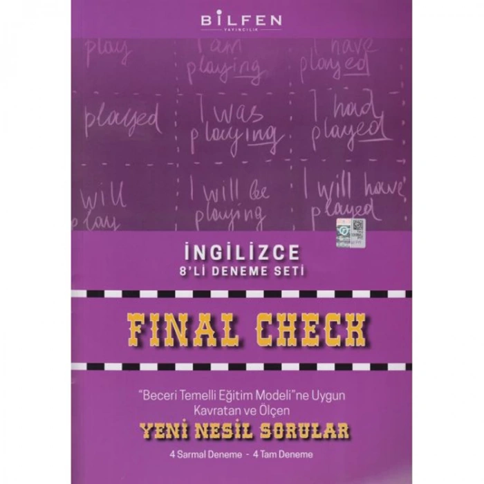BİLFEN 8. SINIF İNGİLİZCE FİNAL CHECK 8Lİ DENEME SETİ
