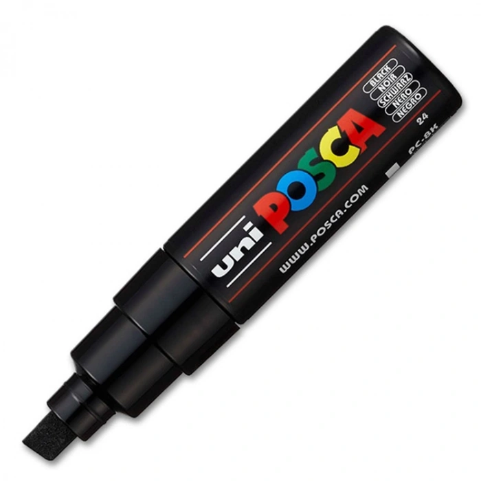 UNİ POSCA SU BAZLI POSTER MARKER PC-8K 8.0 SİYAH