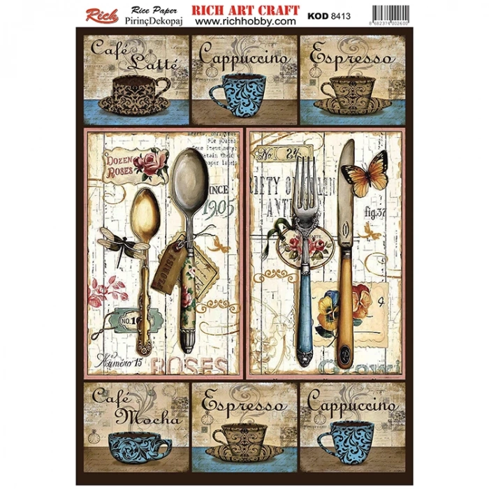 RİCH 8413 PİRİNÇ DEKOPAJ KAĞIDI