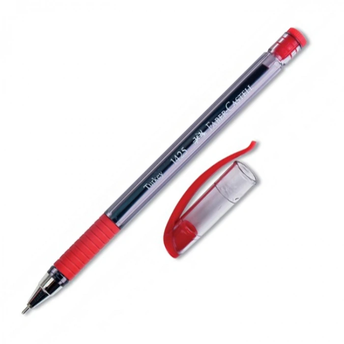 FABER CASTELL İĞNE UÇ TÜKENMEZ KALEM 1425 KIRMIZI
