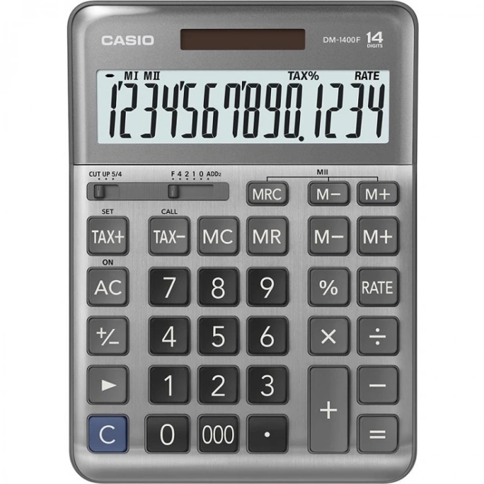 CASIO DM-1400F 14 HANE HESAP MAKİNESI