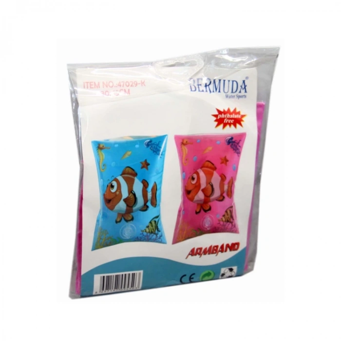 BERMUDE KZL-BW47029-K NEMO BALIK DESENLİ ŞİŞME DENİZ KOLLUĞU 30X15cm