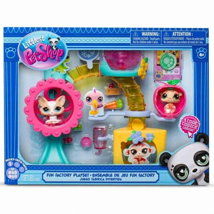HASBRO 00519 LITTLEST PET SHOP S1 MİNİŞLER EĞLENCE FABRİKASI OYUN SETİ 2Lİ