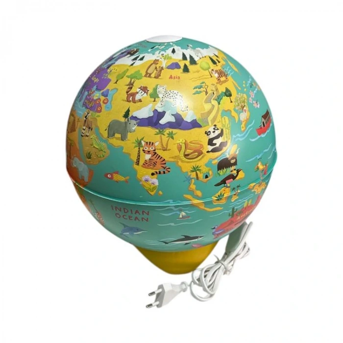 GÜRBÜZ 92251 26 CM IŞIKLI ABAJUR KÜRE MY WILD WORLD