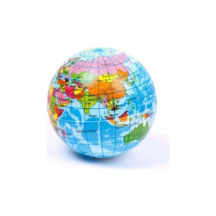 ALMİRAN ALM-3401  DÜNYA HARİTALI STRES TOPU 6.3cm