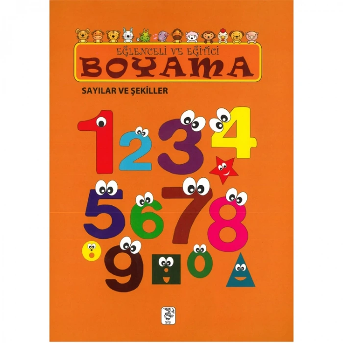 EĞLENCELİ VE EĞİTİCİ BOYAMA KİTABI - SAYILAR VE ŞEKİLLER