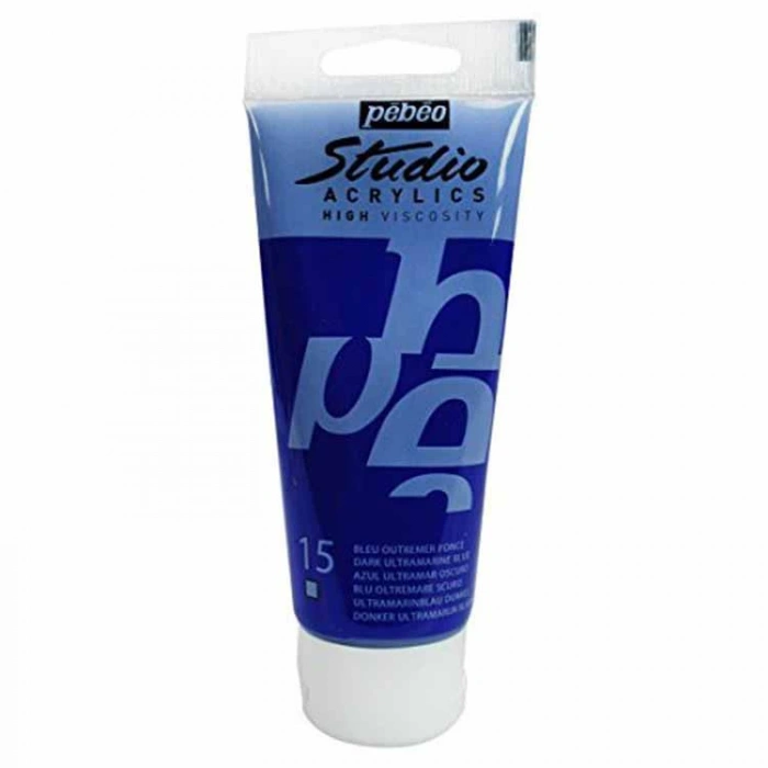 PEBEO STUDIO AKRİLİK BOYA 100 ML DARKULTRAMARİNE MAVİ