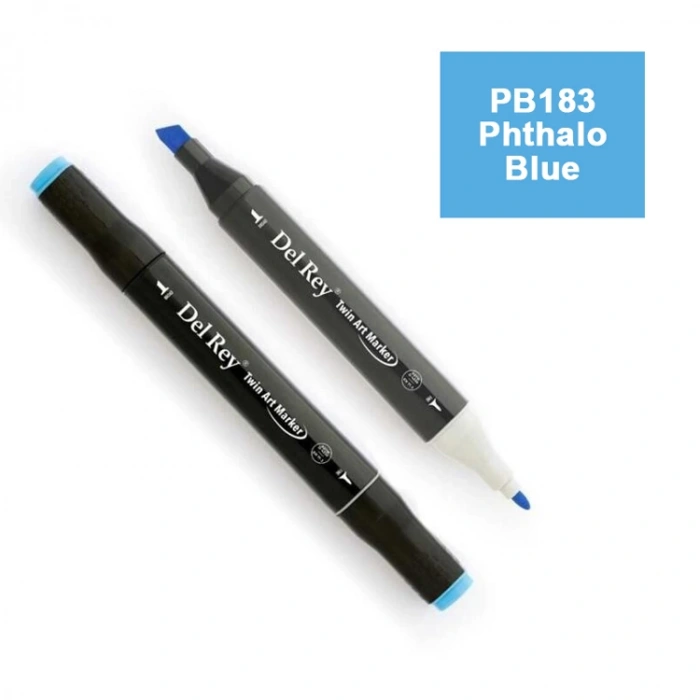 DEL REY TWIN MARKER PB183 PHİTHALO BLUE