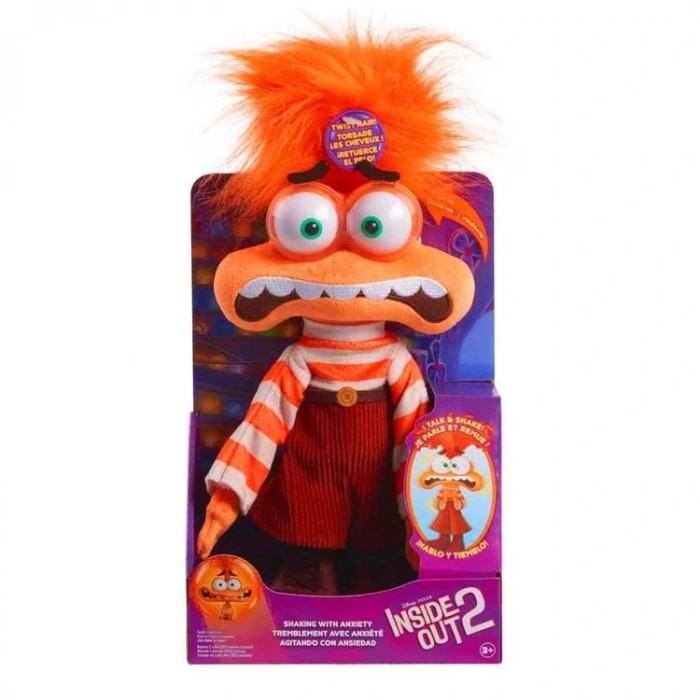 GIOCHI NDN03000 INSIDE OUT 2 PELUŞ SESLİ HAREKETLİ ANXIETY ENDİŞE 3+