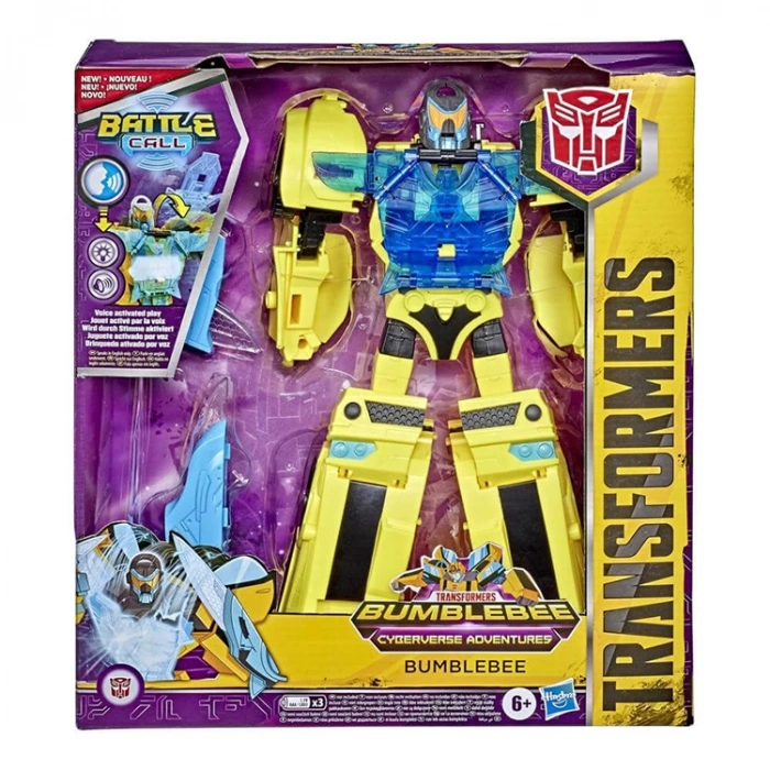 HASBRO E8228/ E8381 TRANSFORMERS CYBERVERSE BATTLE CALL DEV FİGÜR BUMBLEBEE