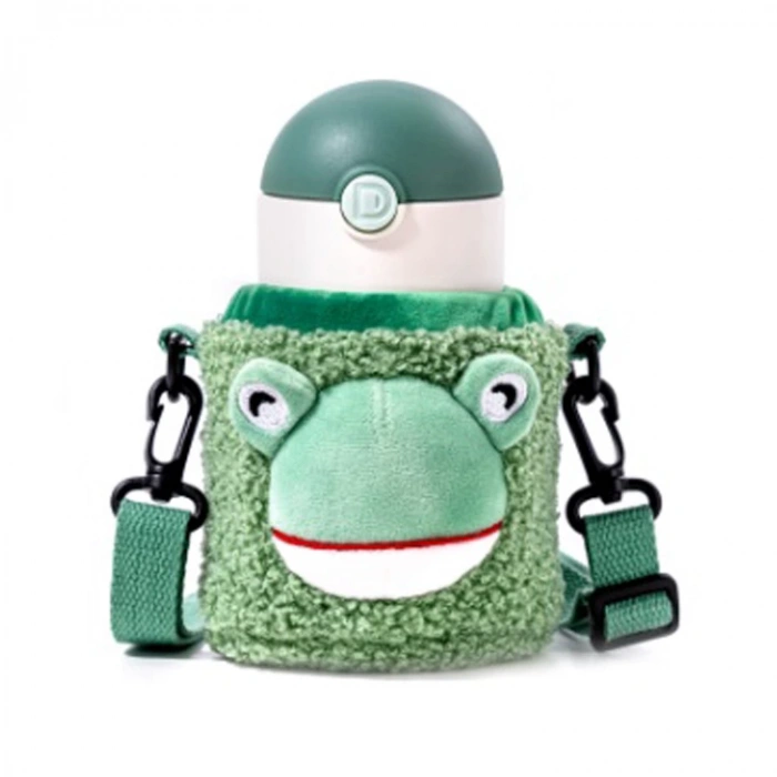 VAGONLİFE DILLER ÇELİK PİPETLİ PELUŞ KILIFLI MATARA D9004  300ML YEŞİL