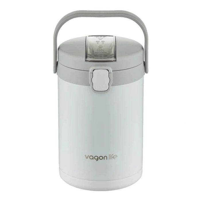 VAGONLİFE ÇELİK YEMEK KABI TEK HAZNELİ İKİ BÖLMELİ LUNCH BOX BL10089 2100 ML