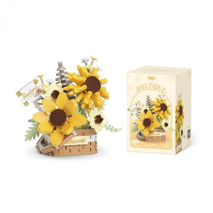 VAGONLIFE PANLOS YKO P1085 ÇİÇEK BUKETİ 498 PARÇA BLOCK OYUNCAK 6+