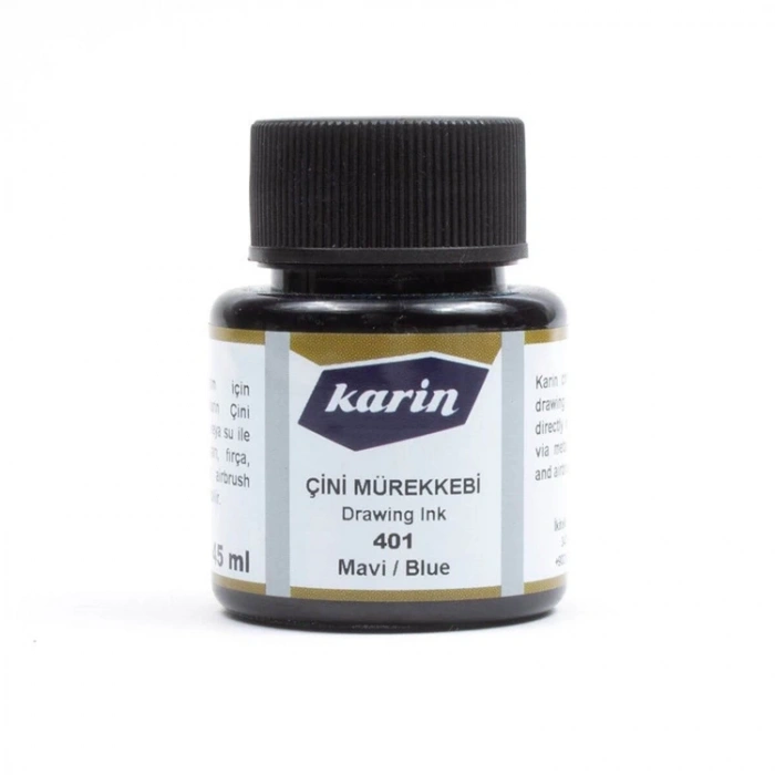 KARİN ÇİNİ MÜREKKEBİ MAVİ 401 45ml.