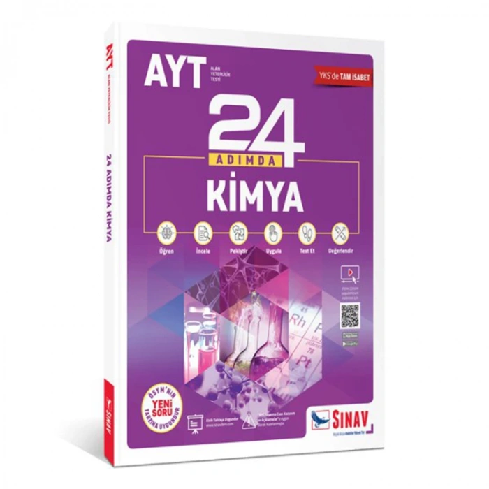 SINAV AYT KİMYA 24 ADIMDA KONU ANLATIMLI SORU BANKASI