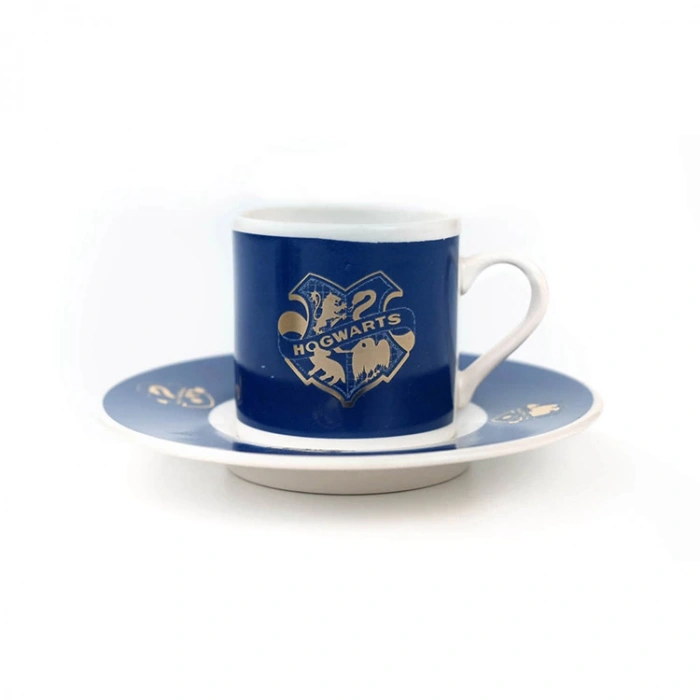MABBELS TÜRK KAHVESİ FİNCAN SETİ HARRY POTTER 4 BİNA HOGWARTS  (1 FİNCAN 1 TABAK) KUTULU