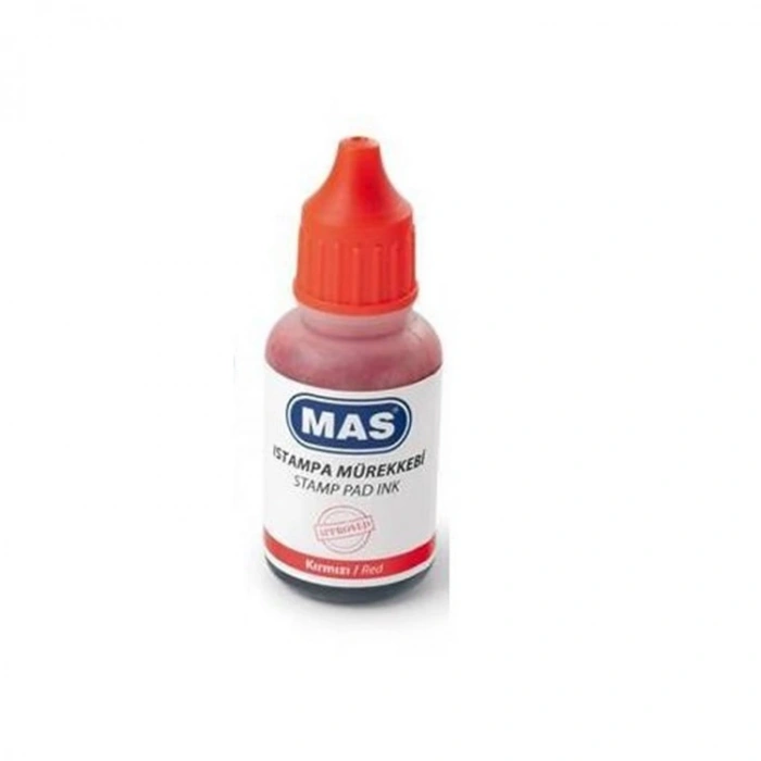 MAS 462 ISTAMPA MÜREKKEBİ 20ml KIRMIZI
