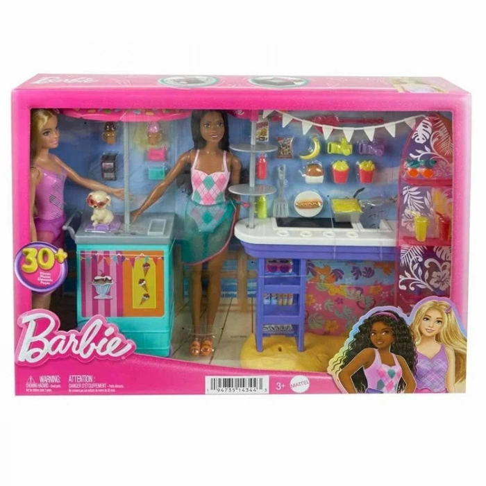 BARBIE HNK99 BROOKLYN VE MALİBU SAHİLDEKİ YİYECEK STANDI