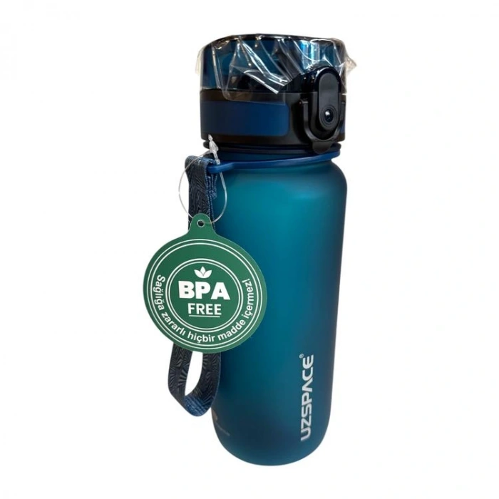 UZSPACE MATARA TRITAN SOFT TOUCH 3037 650 ML PETROL BLUE