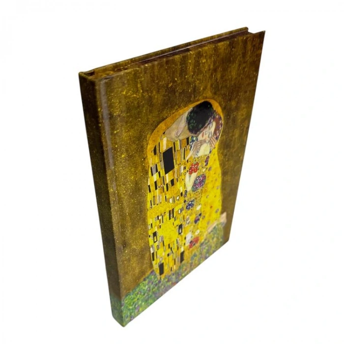 PRESTİJ 14X20 GUSTAV KLİMT / ÖPÜCÜK 112 YP  LASTİKLİ SERT KAPAK ÇİZGİLİ DEFTER