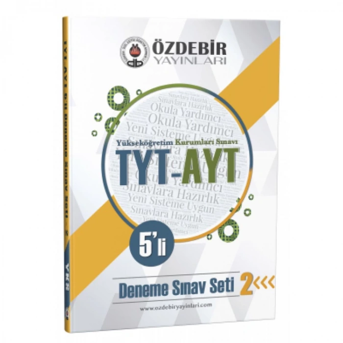 ÖZDEBİR YAYINLARI TYT AYT 5Lİ DENEME SINAVI 2.SET