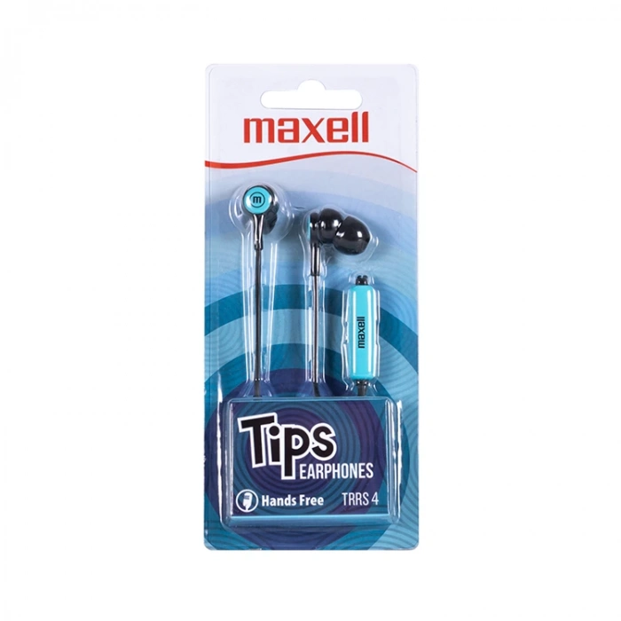 MAXELL 304013 IN-TIPS MİKROFONLU KULAK İÇİ KULAKLIK MAVİ