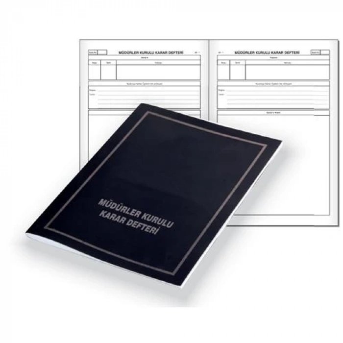 DİLMAN MÜDÜRLER KURULU KARAR DEFTERİ KARTON KAPAK